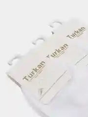 Носки белые, короткие, 3 пары, размер 36-41