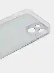 Тёмно-коричневый силиконовый чехол на iPhone 13 mini / Айфон 13 mini, с рисунком, защита камеры