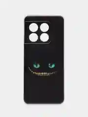 Черный силиконовый чехол на OnePlus 10 Pro 5G / Ван Плас 10 Про 5G с рисунком, защита камеры