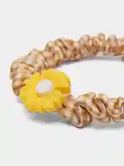Желтый детская резинка для волос, женская, 2 штуки
