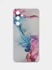Ледяной силиконовый чехол на Samsung Galaxy A54 5G / Самсунг A54 прозрачный, с рисунком