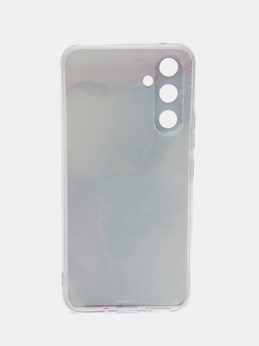 Ледяной силиконовый чехол на Samsung Galaxy A54 5G / Самсунг A54 прозрачный, с рисунком
