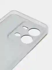 Светло-синий силиконовый чехол на Vivo V25/V25e / Виво V25/V25е прозрачный, с рисунком, защита камеры