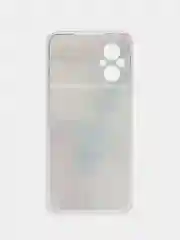 Ледяной силиконовый чехол на Xiaomi Poco M5 / Сяоми Поко M5 прозрачный, с рисунком, защита камеры