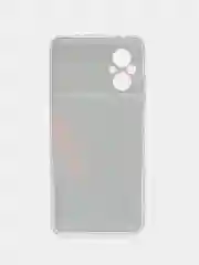 Красный силиконовый чехол на Xiaomi Poco M5 / Сяоми Поко M5 прозрачный, с рисунком, защита камеры
