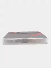 Красный силиконовый чехол на Xiaomi Poco M5 / Сяоми Поко M5 прозрачный, с рисунком, защита камеры