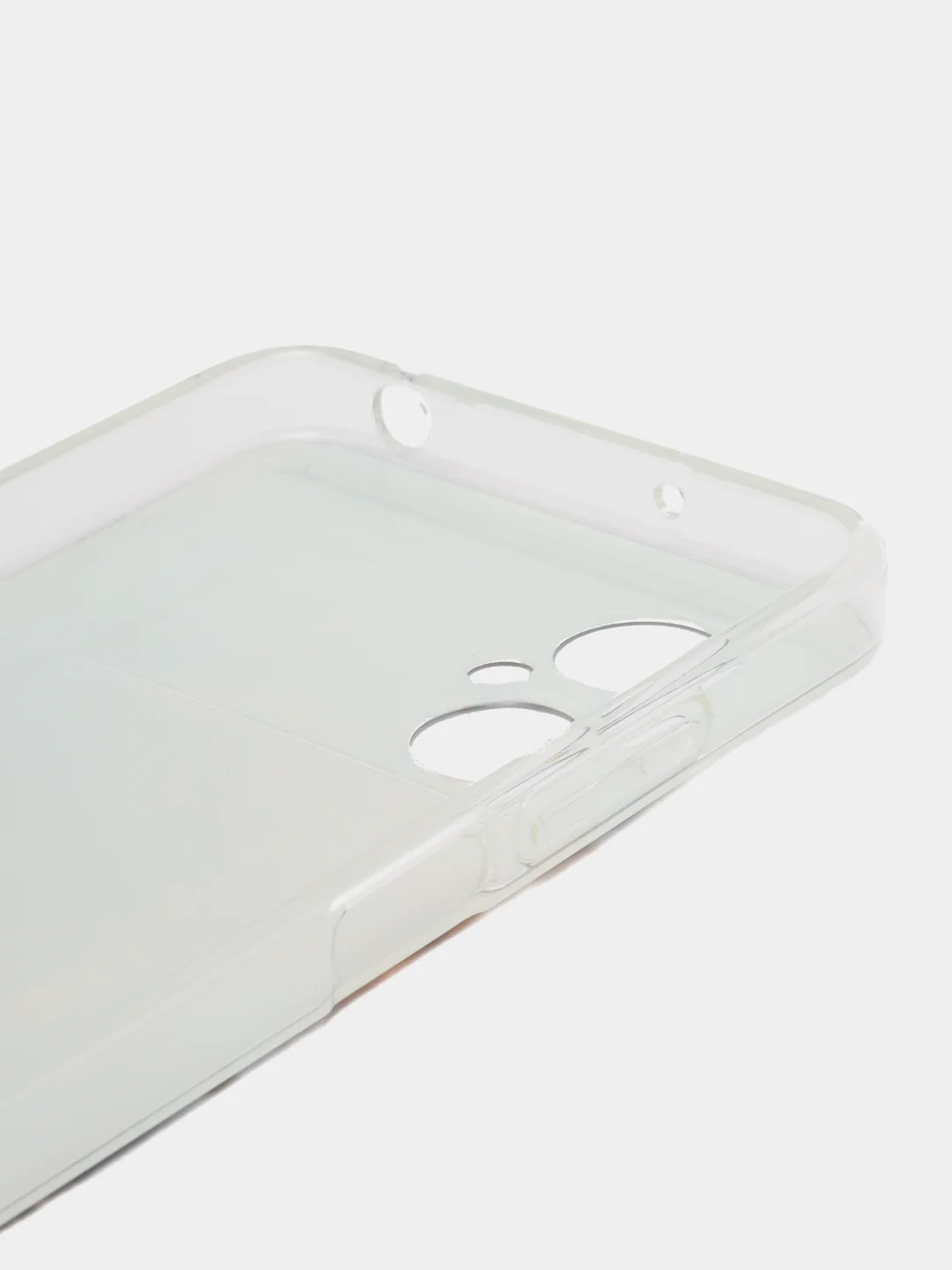 Голубой силиконовый чехол на Xiaomi Poco M5 / Сяоми Поко M5 прозрачный, с рисунком, защита камеры