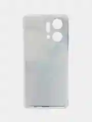 Ледяной силиконовый чехол на Honor X7A / Хонор X7A прозрачный, с рисунком, защита камеры