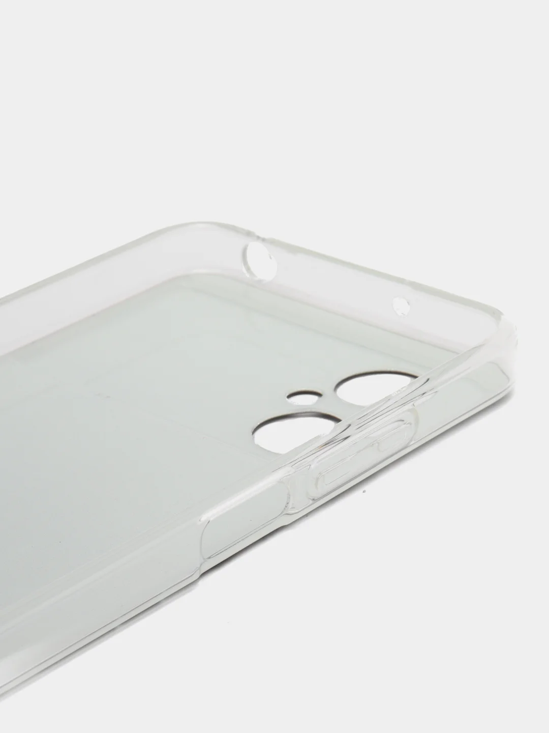 Бирюзовый силиконовый чехол на Xiaomi Poco M5 / Сяоми Поко M5 прозрачный, с рисунком, защита камеры