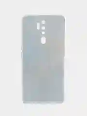Голубой силиконовый чехол на Oppo A5 2020/Оппо A5/A9 2020, прозрачный, с рисунком, защита камеры