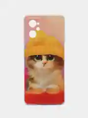 Желтый чехол на Realme 9i/Oppo A96 4G / Реалми 9i/Оппо А96 4G с рисунком, защита камеры