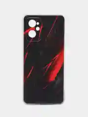 Красный чехол на Realme 9i/Oppo A96 4G / Реалми 9i/Оппо А96 4G с рисунком, защита камеры