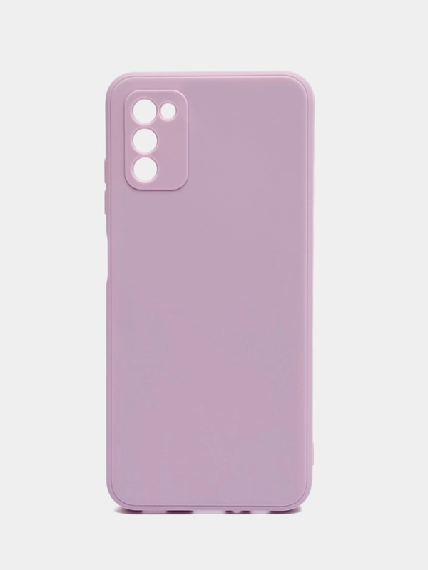 Накладка для Samsung A03S силиконовая усиленная, бархат