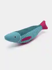 Голубой игрушка для кошек, мягкая рыбка с кошачьей мятой, звенящая