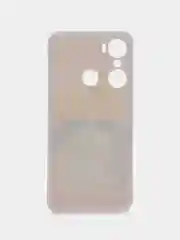Желтый силиконовый чехол на Infinix Hot 12 Pro / Инфиникс Хот 12 Про с рисунком, защита камеры