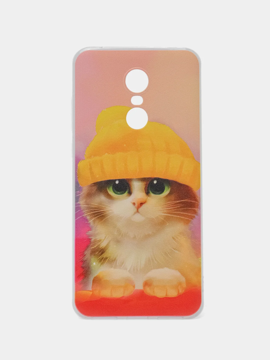 Желтый силиконовый чехол на Xiaomi Redmi 5 Plus / Сяоми Редми 5 Плюс с рисунком, защита камеры