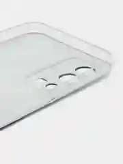 Хром силиконовый чехол на Oppo A55 4G / Оппо А55 4G прозрачный, с рисунком, защита камеры