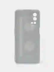 Хром силиконовый чехол на Oppo A55 4G / Оппо А55 4G прозрачный, с рисунком, защита камеры