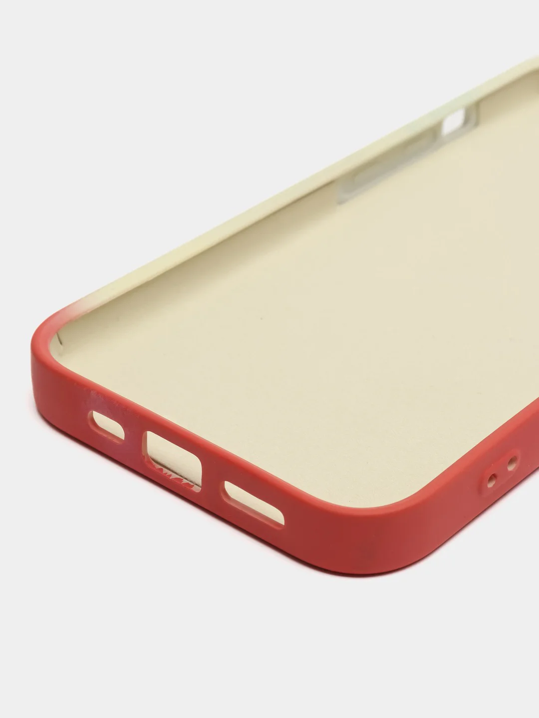 Оранжевый накладка для iPhone 13 (6,1) силиконовая "Акварель"