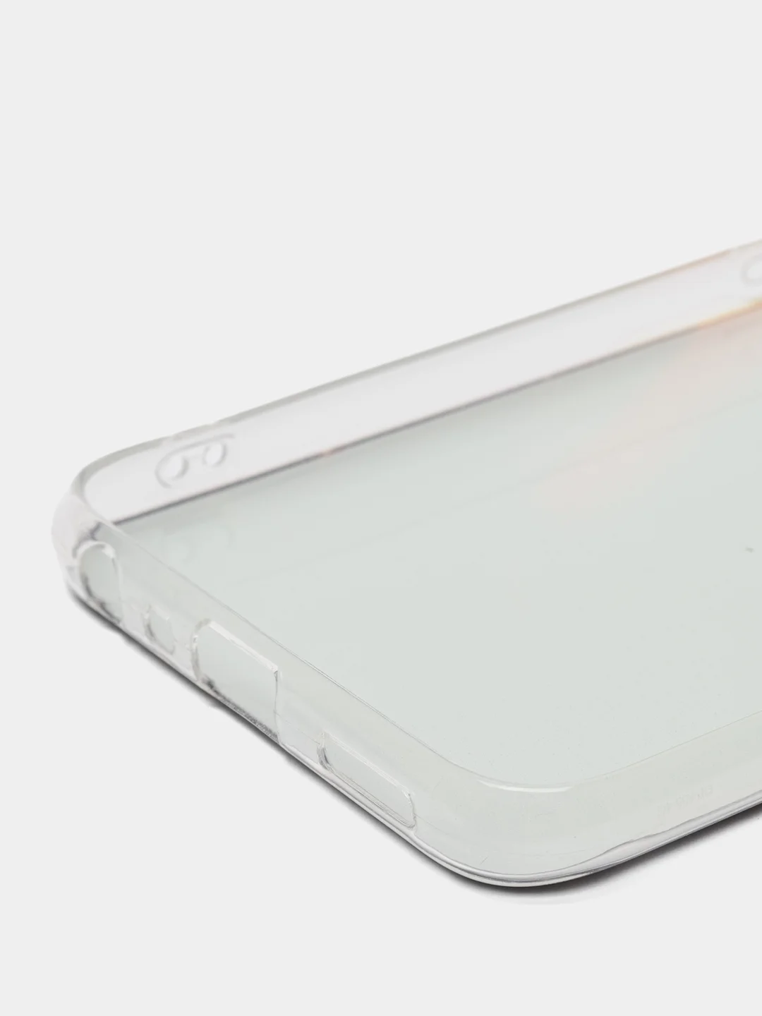 Красный силиконовый чехол на Oppo A55 4G / Оппо А55 4G прозрачный, с рисунком, защита камеры