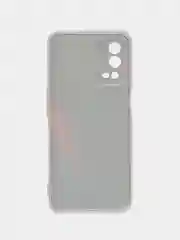 Красный силиконовый чехол на Oppo A55 4G / Оппо А55 4G прозрачный, с рисунком, защита камеры