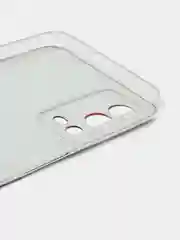 Красный силиконовый чехол на Oppo A55 4G / Оппо А55 4G прозрачный, с рисунком, защита камеры