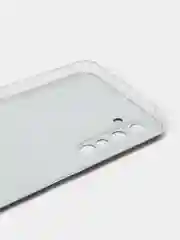 Бирюзовый силиконовый чехол на Realme 6 Pro / Реалми 6 Про прозрачный, с рисунком, защита камеры