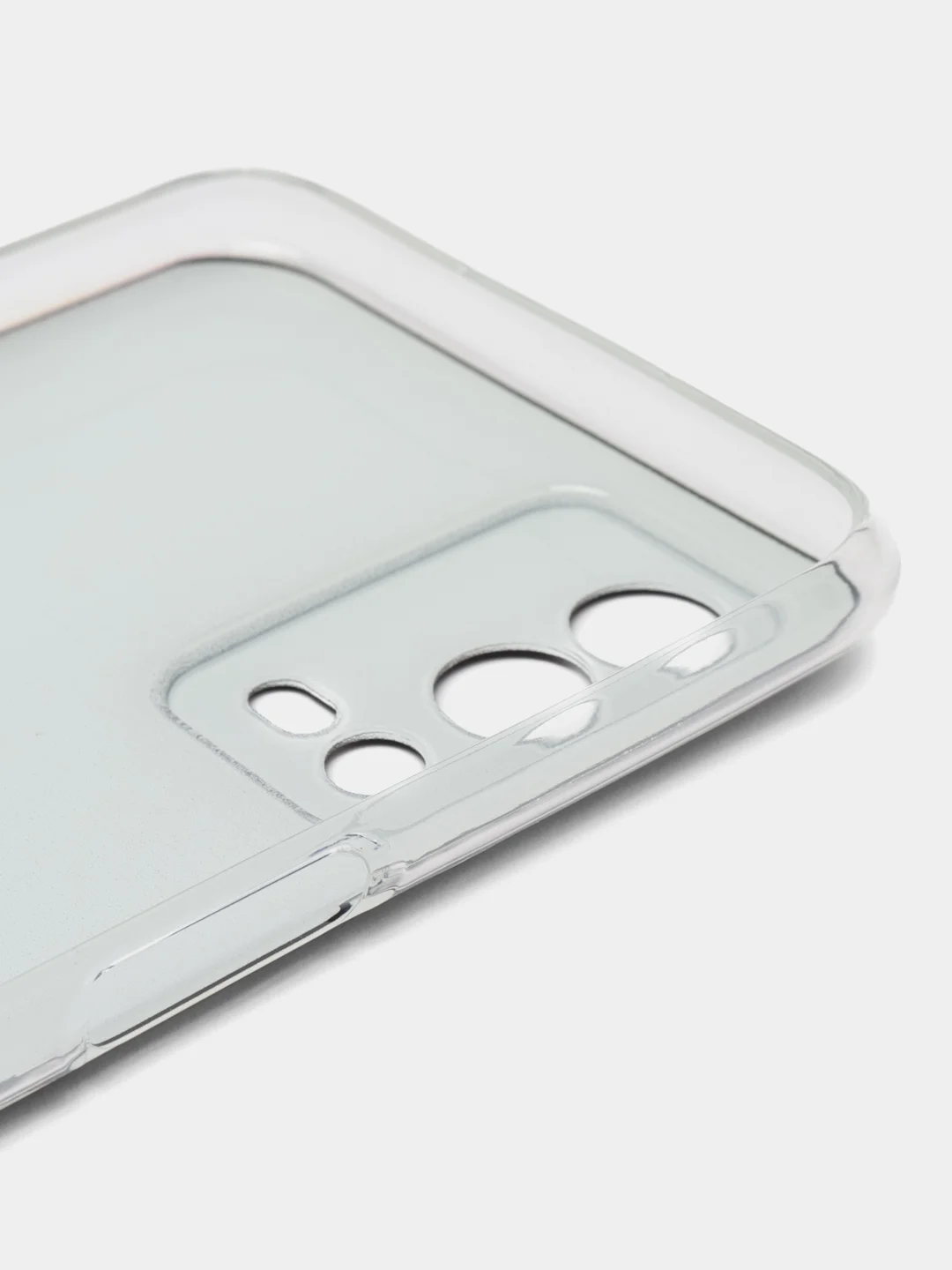 Черный силиконовый чехол на Oppo A55 4G / Оппо А55 4G прозрачный, с рисунком, защита камеры