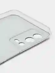 Черный силиконовый чехол на Oppo A55 4G / Оппо А55 4G прозрачный, с рисунком, защита камеры