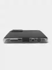 Черный силиконовый чехол на Oppo A55 4G / Оппо А55 4G прозрачный, с рисунком, защита камеры