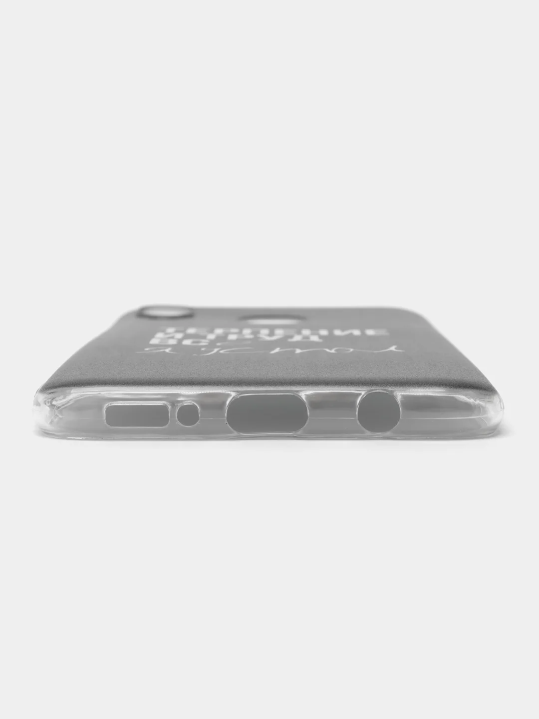 Тёмно-коричневый силиконовый чехол на Samsung Galaxy A30/A20 / Самсунг А30/А20 с рисунком, защита камеры