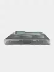Угольный силиконовый чехол на Oppo A55 4G / Оппо А55 4G прозрачный, с рисунком, защита камеры