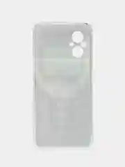 Угольный силиконовый чехол на Xiaomi Poco M5 / Сяоми Поко M5 прозрачный, с рисунком, защита камеры