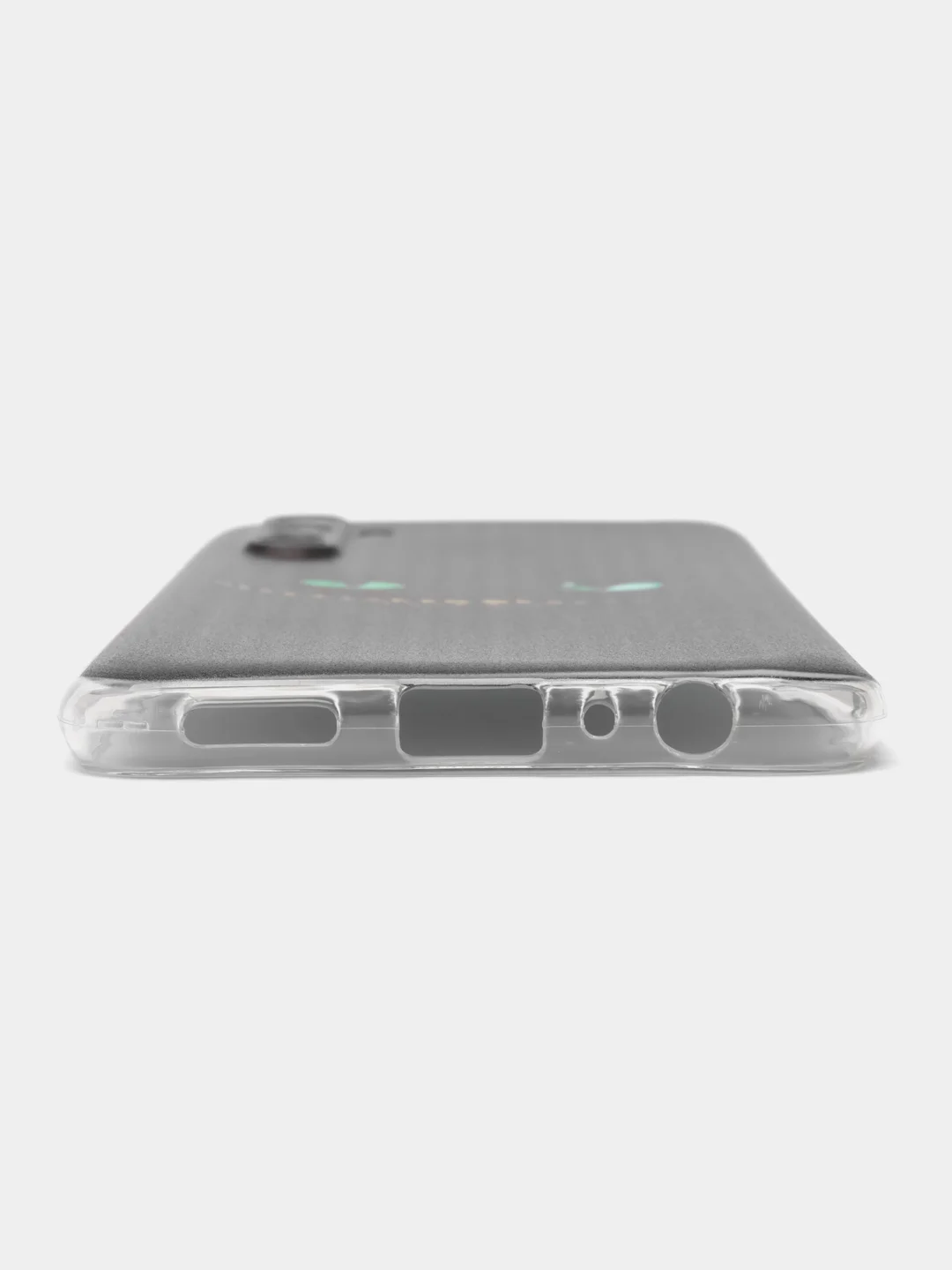 Черный силиконовый чехол на Realme 6 Pro / Реалми 6 Про прозрачный, с рисунком, защита камеры