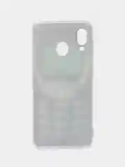 Угольный силиконовый чехол на Samsung Galaxy A30/A20 / Самсунг А30/А20 с рисунком, защита камеры