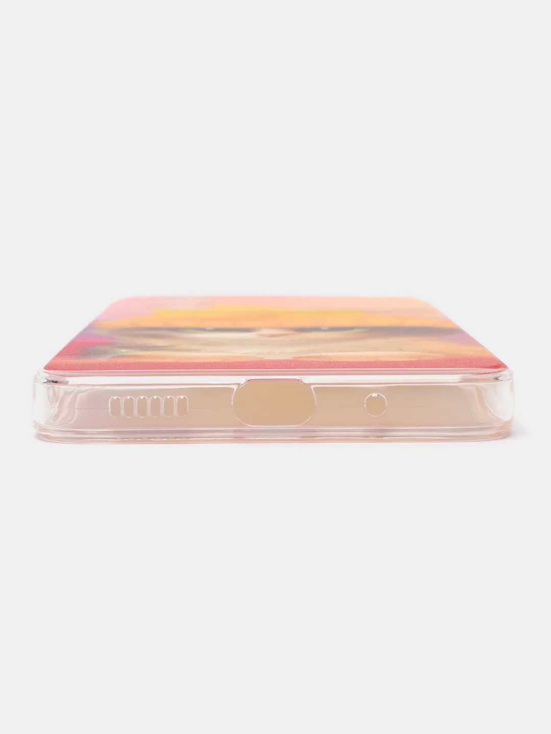 Голубой силиконовый чехол на Xiaomi Poco M5 / Сяоми Поко M5 прозрачный, с рисунком, защита камеры