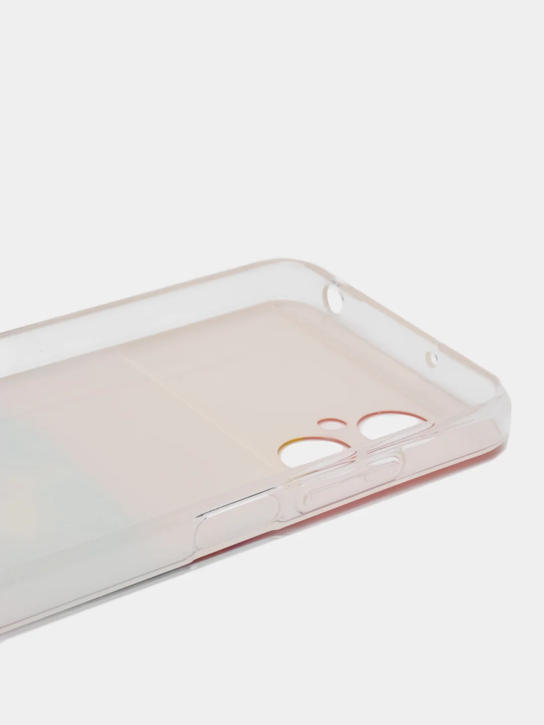 Голубой силиконовый чехол на Xiaomi Poco M5 / Сяоми Поко M5 прозрачный, с рисунком, защита камеры