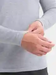 Серый меланж лонгслив мужской