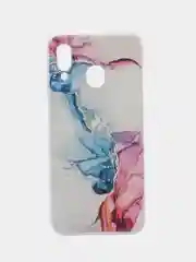 Ледяной силиконовый чехол на Samsung Galaxy A30/A20 / Самсунг А30/А20 с рисунком, защита камеры