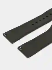 Тёмно-коричневый силиконовый ремешок для Xiaomi Amazfit Bip, Huawei, Haylou, Samsung, 20 мм, с кнопкой