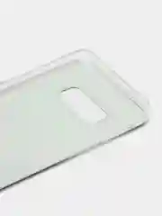 Угольный силиконовый чехол на Samsung Galaxy S10E / Самсунг S10E с рисунком, защита камеры
