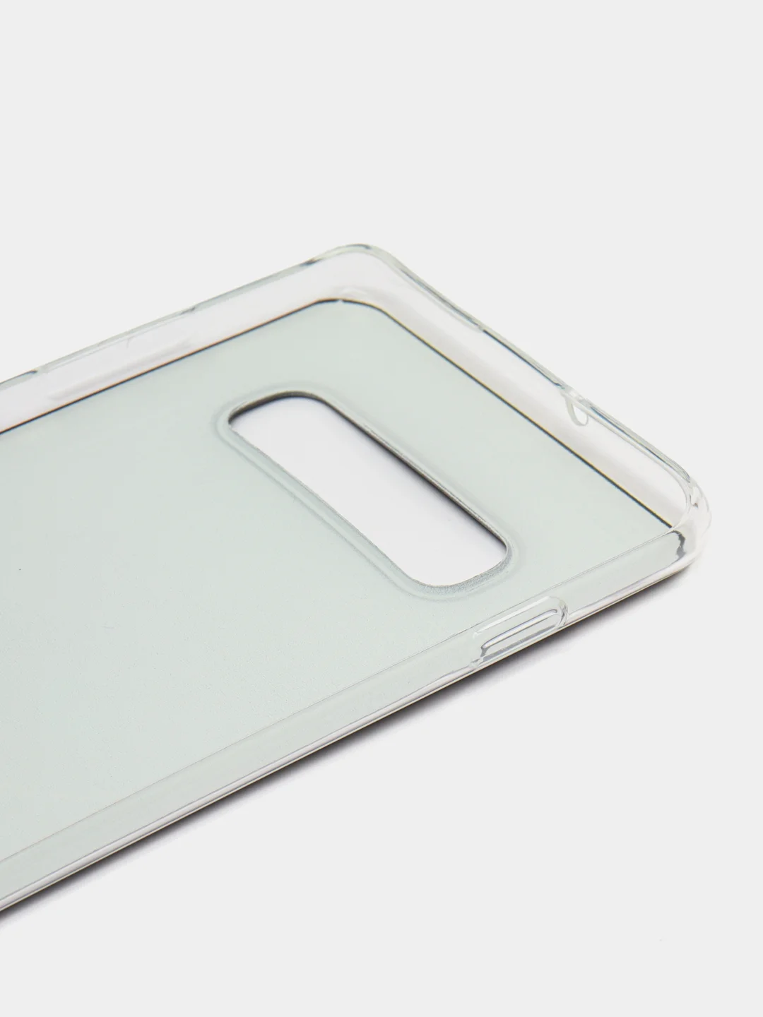 Черный чехол на Samsung Galaxy S10 Plus / Самсунг S10 Plus прозрачный, с рисунком, защита камеры