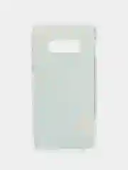 Голубой чехол на Samsung Galaxy S10 Plus / Самсунг S10 Plus прозрачный, с рисунком, защита камеры