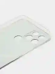 Угольный чехол на Infinix SMART 6 / Инфиникс Смарт 6 прозрачный, с рисунком, защита камеры