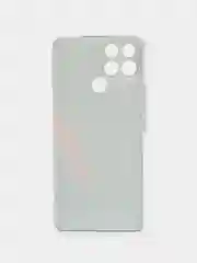 Красный чехол на Infinix SMART 6 / Инфиникс Смарт 6 прозрачный, с рисунком, защита камеры