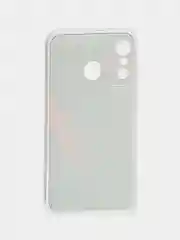 Красный силиконовый чехол на Itel A27 / Ител А27 прозрачный, с рисунком, защита камеры