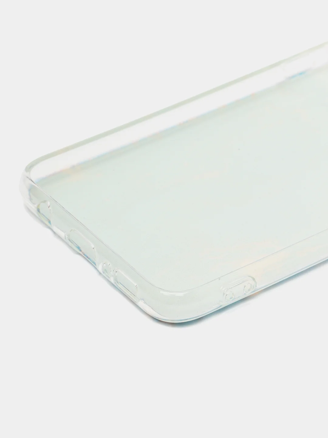 Светло-синий силиконовый чехол на Samsung Galaxy S10E / Самсунг S10E с рисунком, защита камеры
