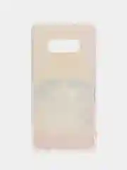 Желтый силиконовый чехол на Samsung Galaxy S10E / Самсунг S10E с рисунком, защита камеры