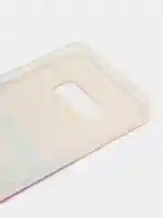 Желтый силиконовый чехол на Samsung Galaxy S10E / Самсунг S10E с рисунком, защита камеры