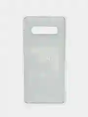 Тёмно-коричневый чехол на Samsung Galaxy S10 Plus / Самсунг S10 Plus прозрачный, с рисунком, защита камеры